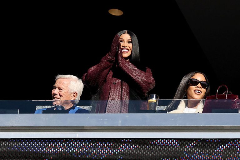 Cardi B Supports Boyfriend Stefon Diggs At Patriots Game