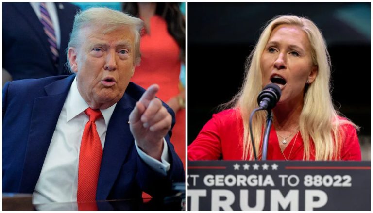 Donald Trump Celebrates Marjorie Taylor Greene’s Resignation