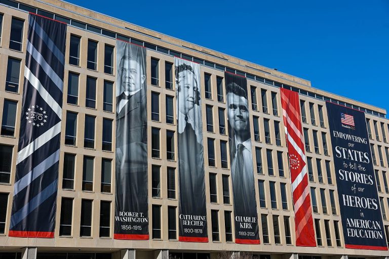 Dept Of Education Unveils Charlie Kirk Banner