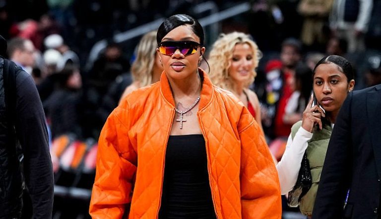GloRilla Gives Big WAG Energy In A Bold Orange Courtside Look