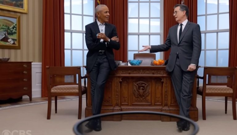 Barack Obama Visited The Late Show With Stephen Colbert