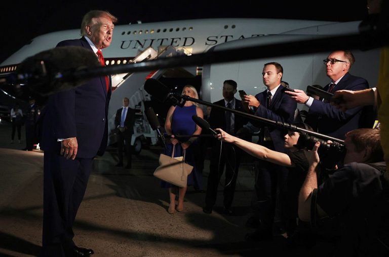 Trump’s Air Force One Diversion Stokes Outrage & Jokes
